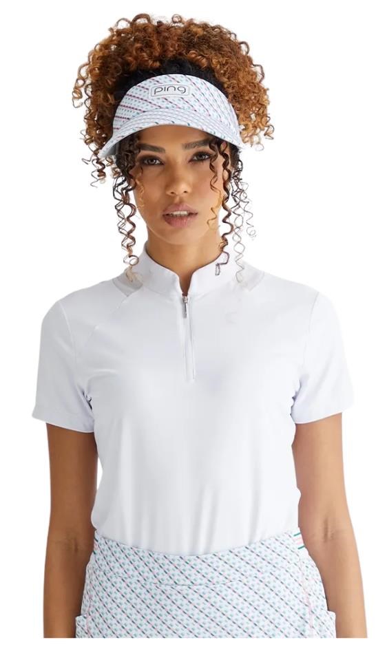 Ping Oona Damen Poloshirt, weiss