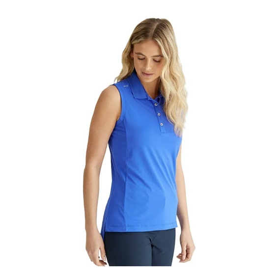 Ping Solene damenloses Poloshirt, dunkelblau
