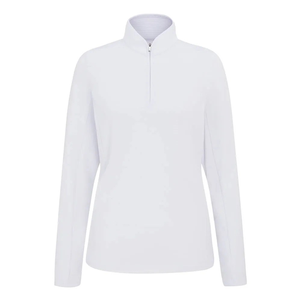 Ping Abigale Performance FleeceDamen Poloshirt, weiss