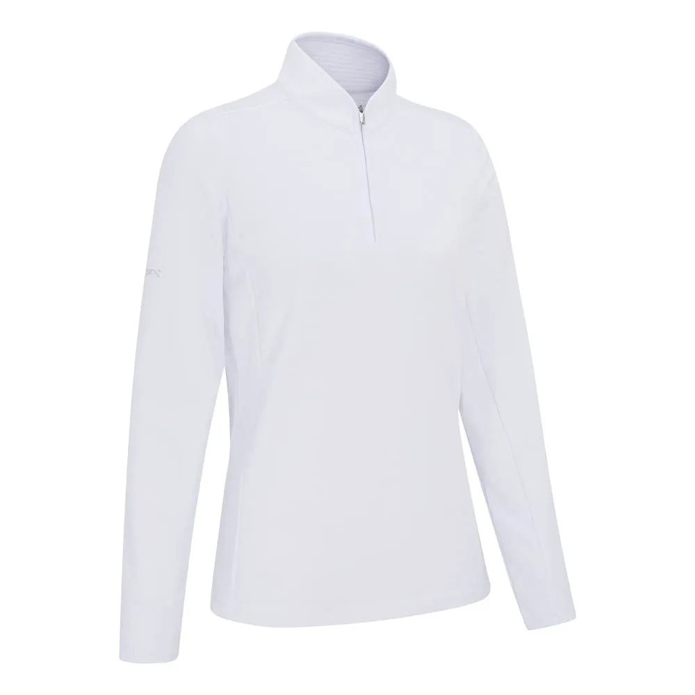 Ping Abigale Performance FleeceDamen Poloshirt, weiss