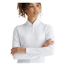 Ping Abigale Performance FleeceDamen Poloshirt, weiss