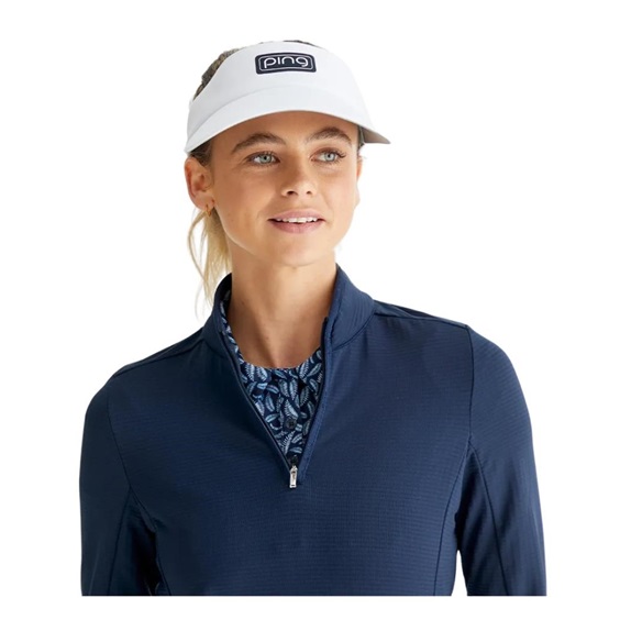Ping Abigale Performance FleeceDamen Poloshirt, dunkelblau