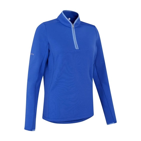 Ping Abigale Performance FleeceDamen Poloshirt, blau