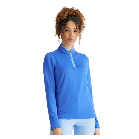 Ping Abigale Performance FleeceDamen Poloshirt, blau