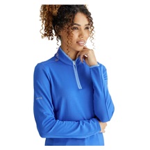 Ping Abigale Performance FleeceDamen Poloshirt, blau