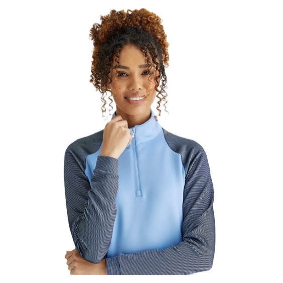 Ping Tembi Damen Poloshirt, blau/dunkelblau