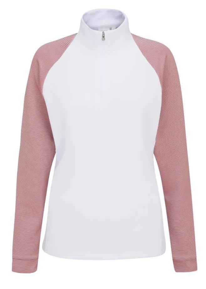 Ping Tembi Damen Poloshirt, white/sweet pea