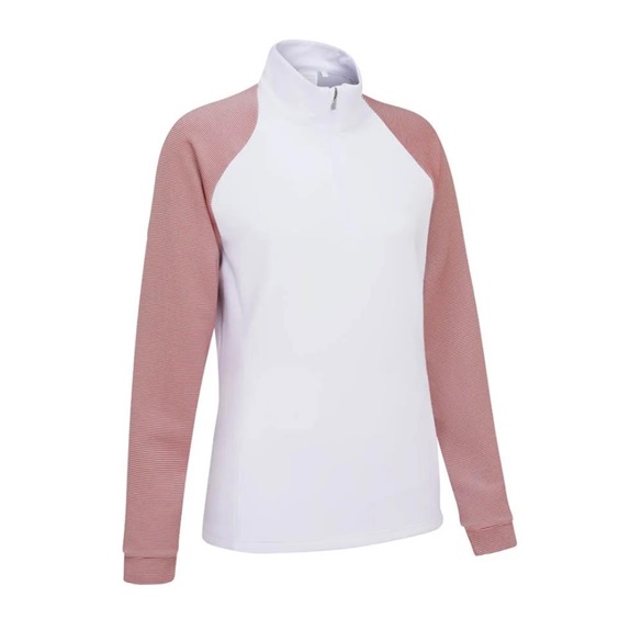 Ping Tembi Damen Poloshirt, white/sweet pea