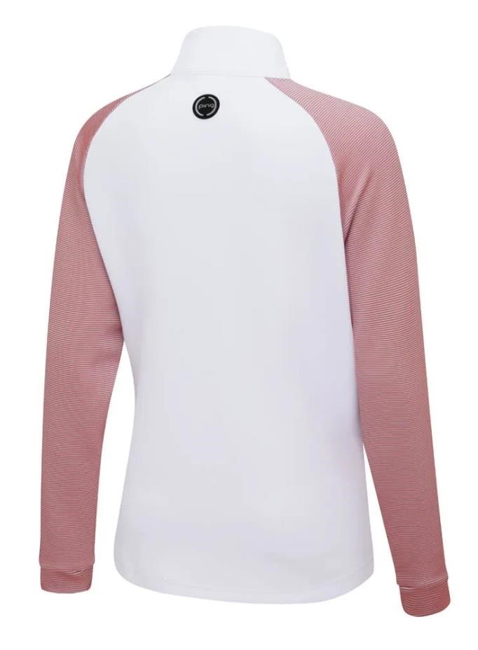 Ping Tembi Damen Poloshirt, white/sweet pea