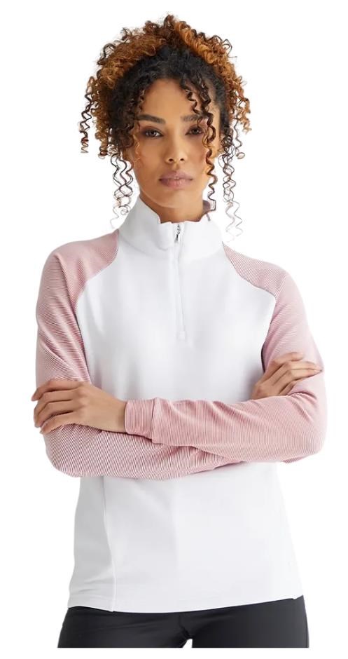 Ping Tembi Damen Poloshirt, white/sweet pea