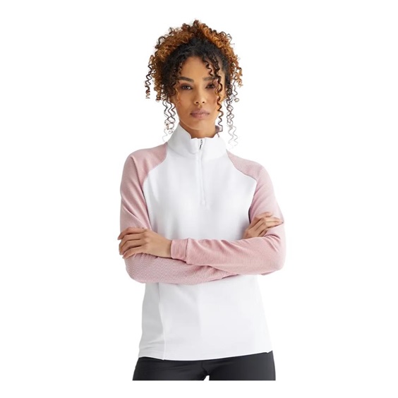 Ping Tembi Damen Poloshirt, white/sweet pea