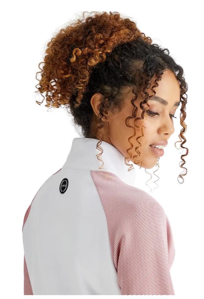 Ping Tembi Damen Poloshirt, white/sweet pea