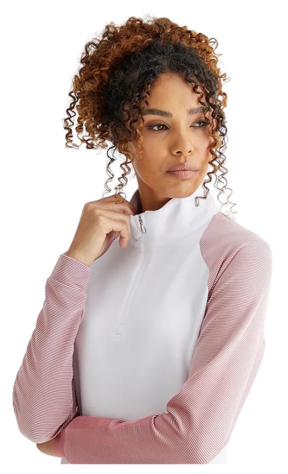 Ping Tembi Damen Poloshirt, white/sweet pea