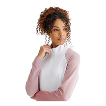 Ping Tembi Damen Poloshirt, white/sweet pea