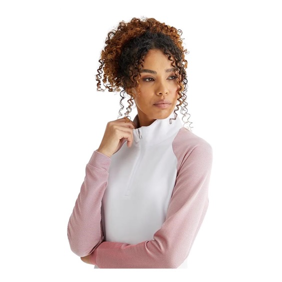 Ping Tembi Damen Poloshirt, white/sweet pea