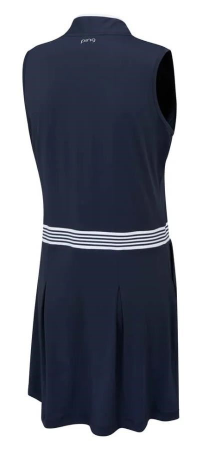 PING Mazzy Sleeveless Damen Golfkleid, dunkelblau