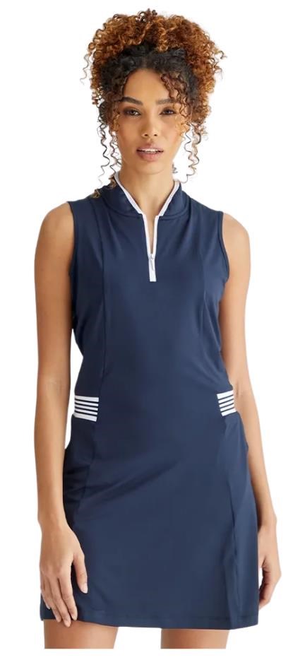 PING Mazzy Sleeveless Damen Golfkleid, dunkelblau