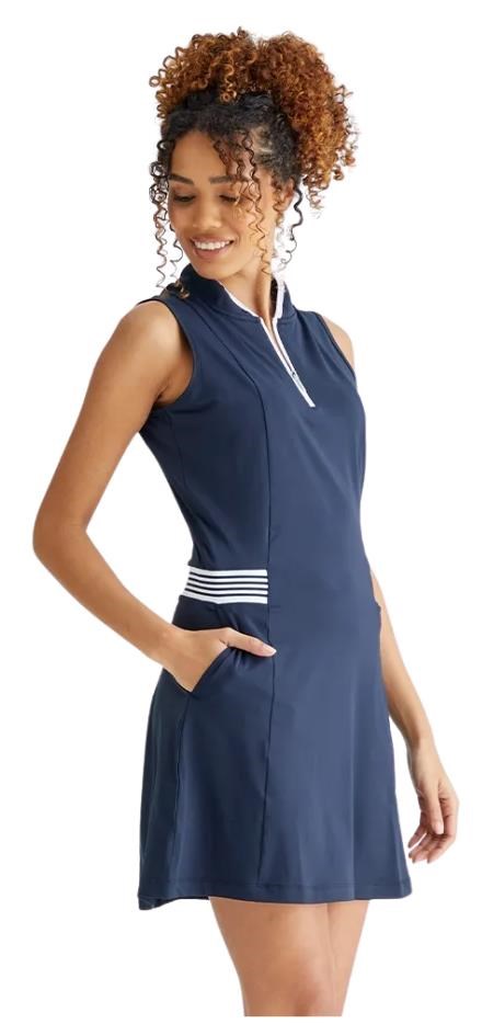 PING Mazzy Sleeveless Damen Golfkleid, dunkelblau