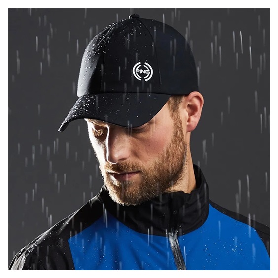 Ping SensorDry waterproof Herren Cap, schwarz