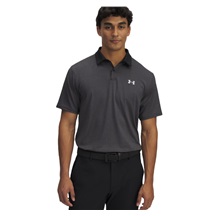 Under Armour T2G Printed Herren Poloshirt, schwarz/grau