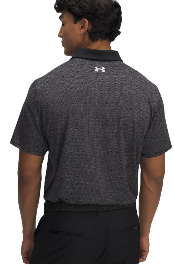 Under Armour T2G Printed Herren Poloshirt, schwarz/grau
