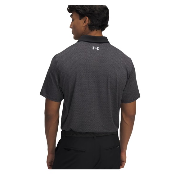 Under Armour T2G Printed Herren Poloshirt, schwarz/grau