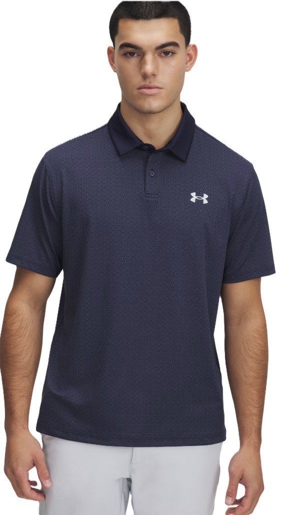 Under Armour T2G Printed Herren Poloshirt, dunkelblau