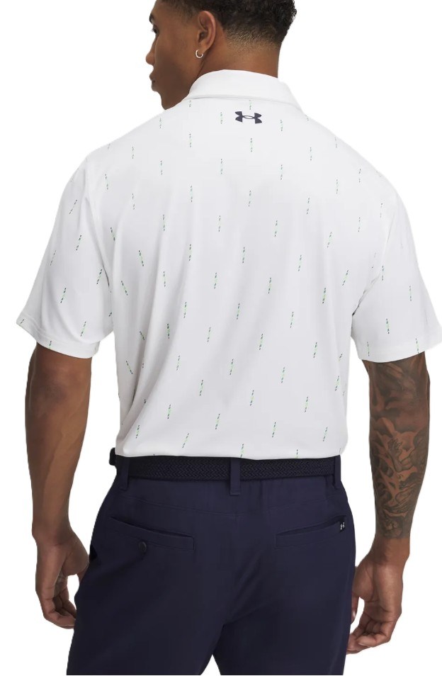 Under Armour T2G Printed Herren Poloshirt, weiss