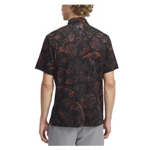 Under Armour Playoff 3.0 Printed Herren Poloshirt, black/fire/castlerock