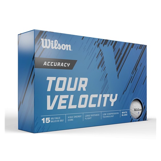 Wilson Tour Velocity Accuracy Golfbälle, 15Stk.
