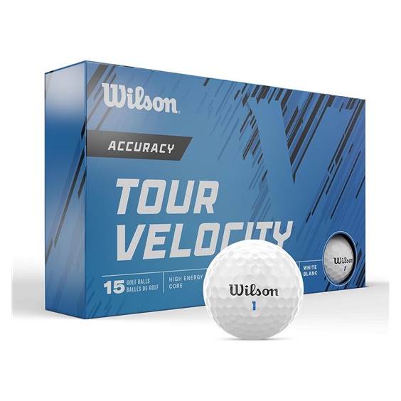 Wilson Tour Velocity Accuracy Golfbälle, 15Stk.