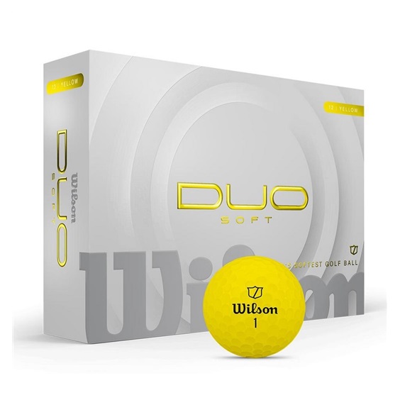 Wilson Duo Soft Golfbälle, gelb