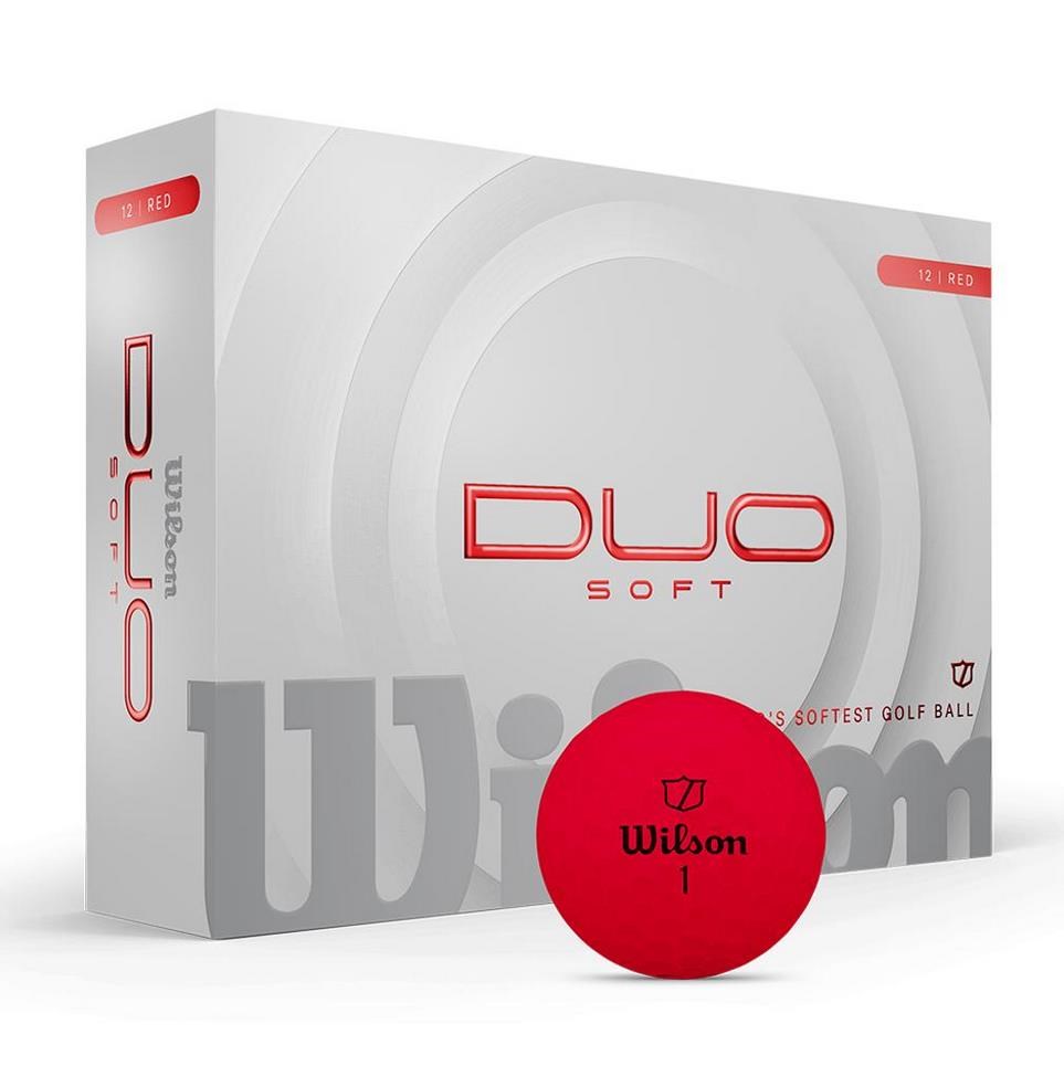 Wilson Duo Soft Golfbälle, rot