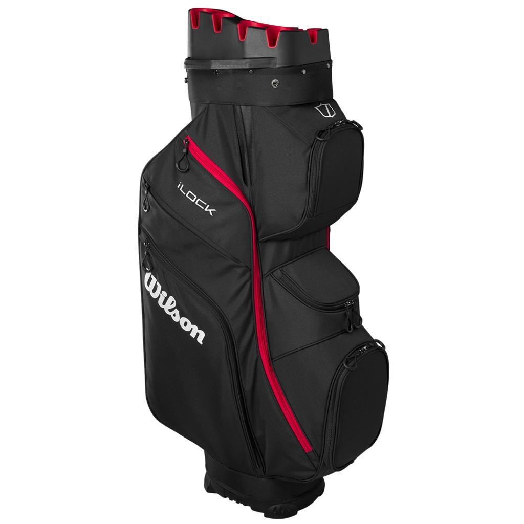 Wilson iLock Cartbag, schwarz/rot