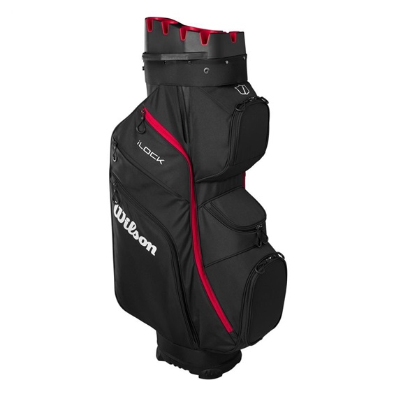 Wilson iLock Cartbag, schwarz/rot