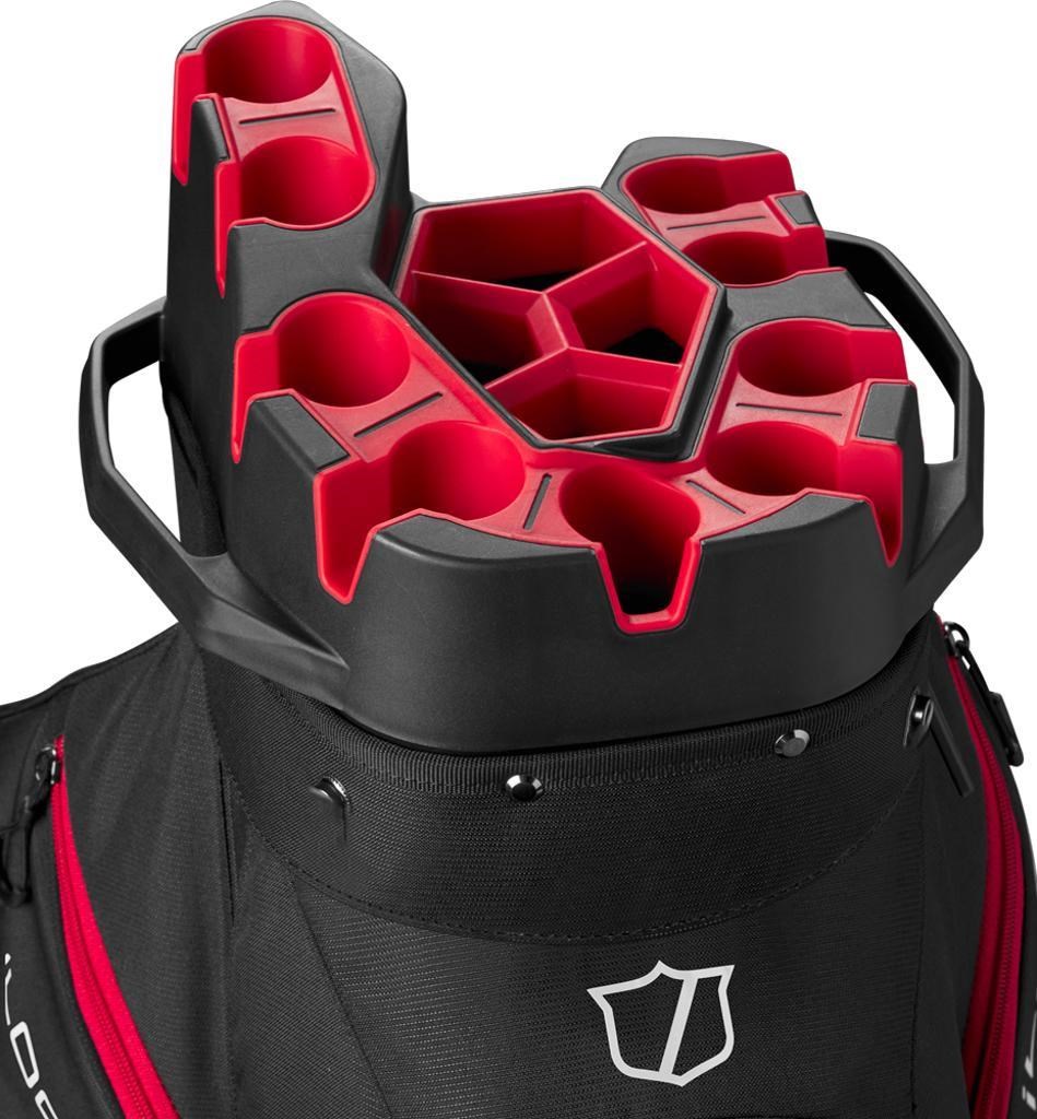 Wilson iLock Cartbag, schwarz/rot