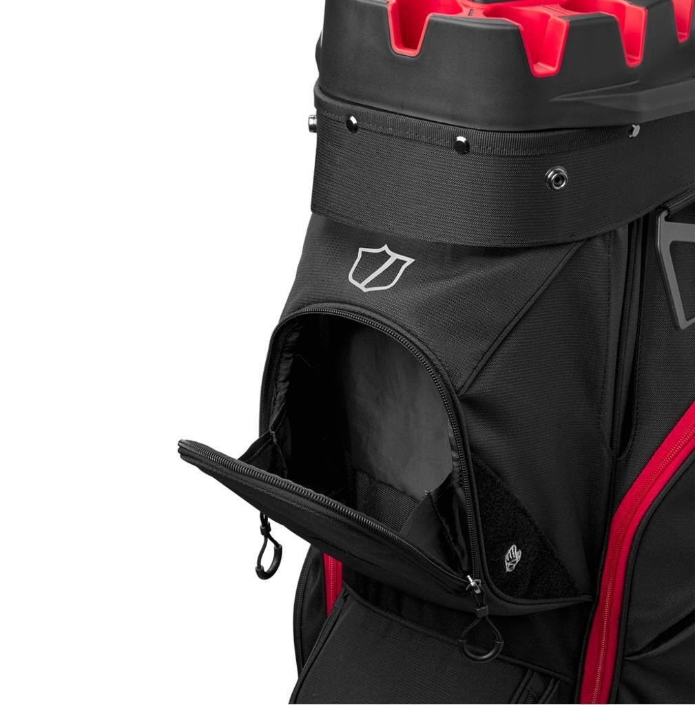 Wilson iLock Cartbag, schwarz/rot