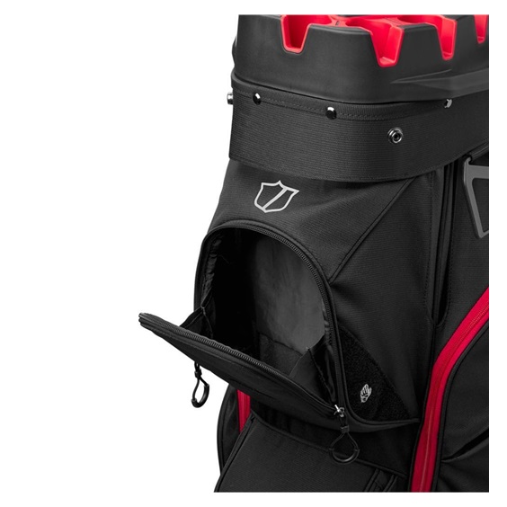 Wilson iLock Cartbag, schwarz/rot