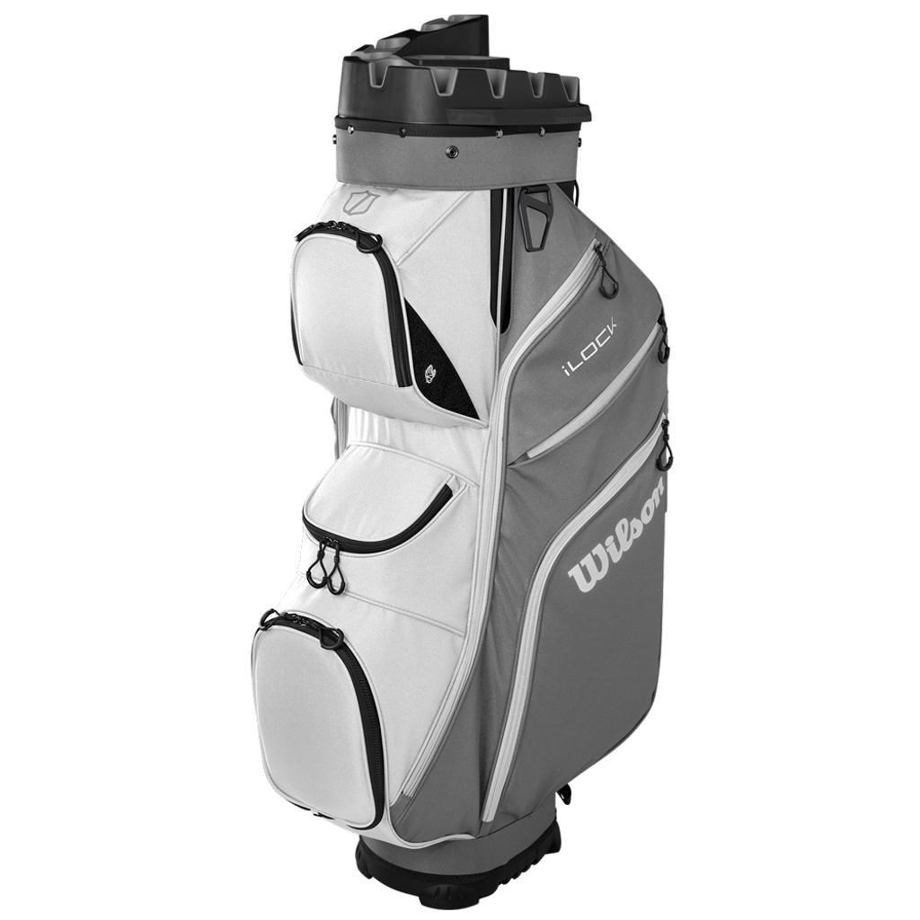 Wilson iLock Cartbag, grau/weiss/schwarz