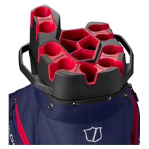 Wilson iLock Cartbag, dunkelblau/weiss/rot