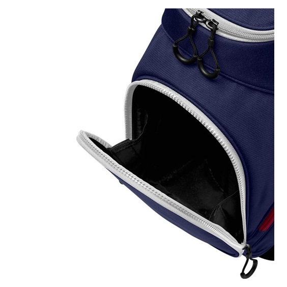 Wilson iLock Cartbag, dunkelblau/weiss/rot