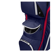 Wilson iLock Cartbag, dunkelblau/weiss/rot