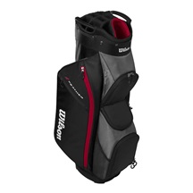 Wilson Feather Cartbag, schwarz/grau/rot