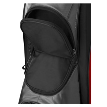Wilson Feather Cartbag, schwarz/grau/rot