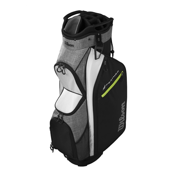 Wilson Feather Cartbag, schwarz/grau/weiss