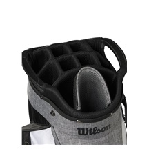 Wilson Feather Cartbag, schwarz/grau/weiss
