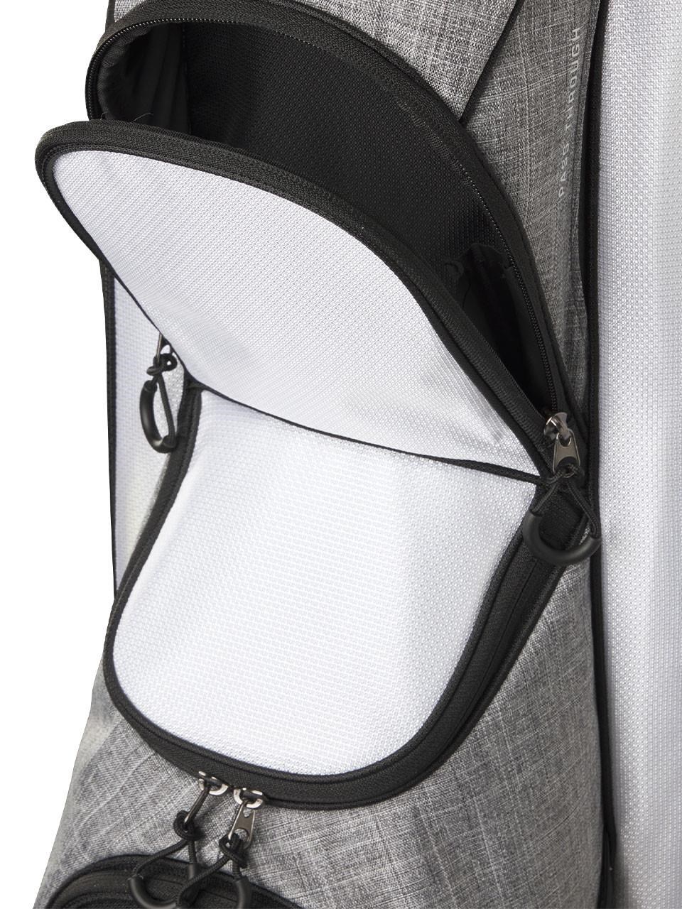 Wilson Feather Cartbag, schwarz/grau/weiss