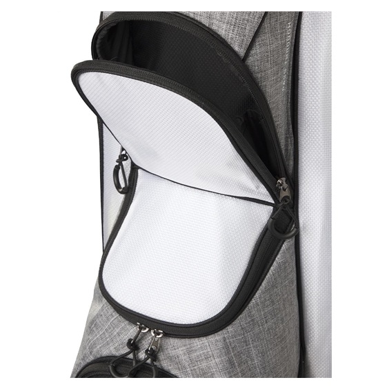 Wilson Feather Cartbag, schwarz/grau/weiss