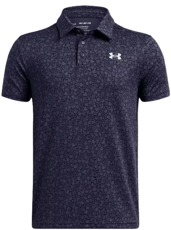 Under Armour Playoff Printed Junior Poloshirt, blau