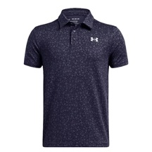 Under Armour Playoff Printed Junior Poloshirt, blau